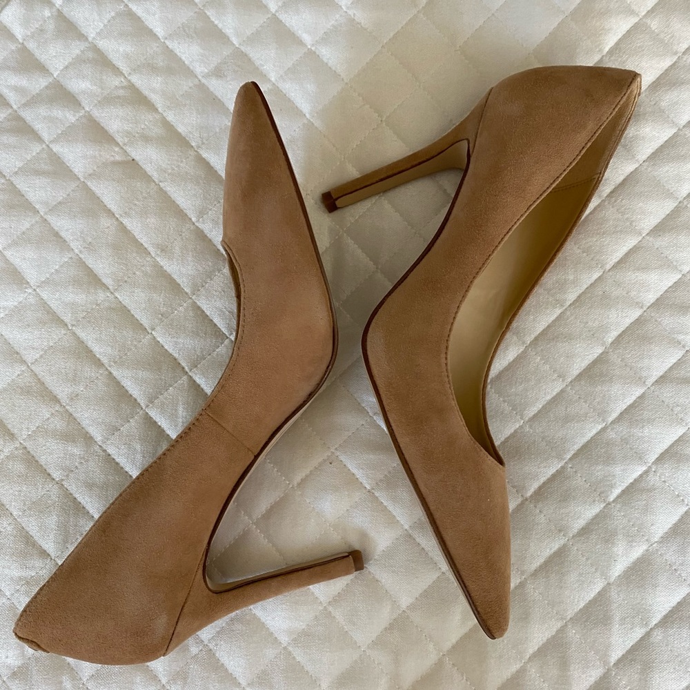 Sam Edelman Tan (hint of taupe) Suede Pumps